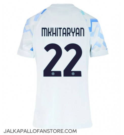 Inter Milan Henrikh Mkhitaryan #22 Vieraspaita Naisten 2025-26 Lyhythihainen Inter Milan Henrikh Mkhitaryan #22 Vieraspaita Naisten 2025-26 Lyhythihainen